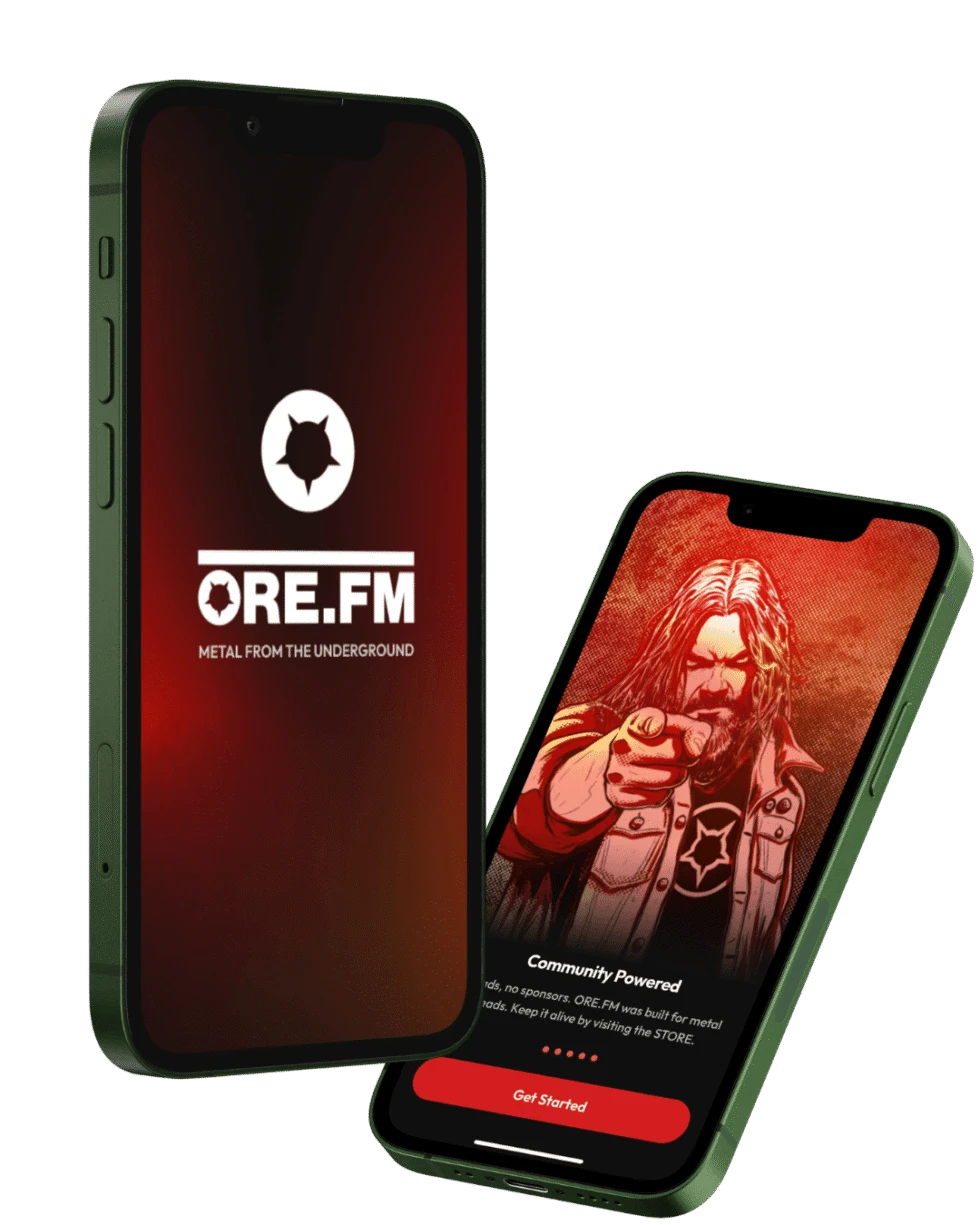 ORE.FM phone mockup