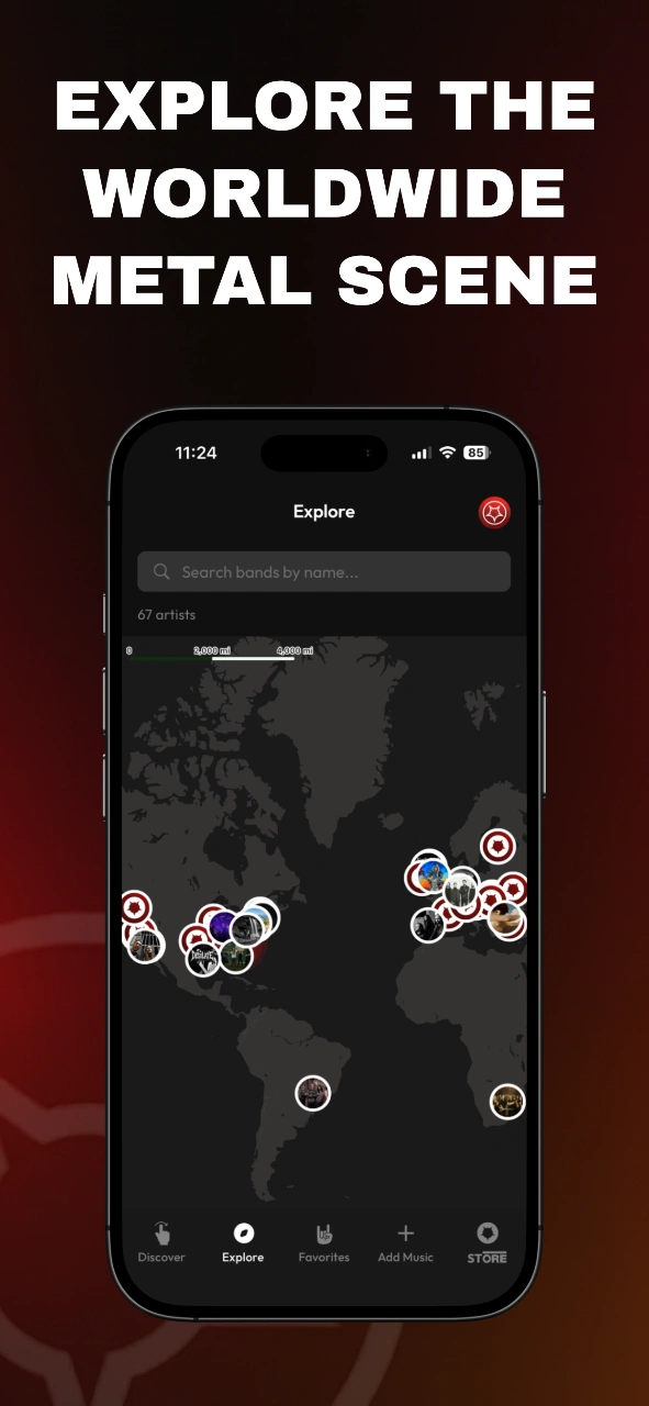 Updated_Explore_screen Explore the worldwide metal scene